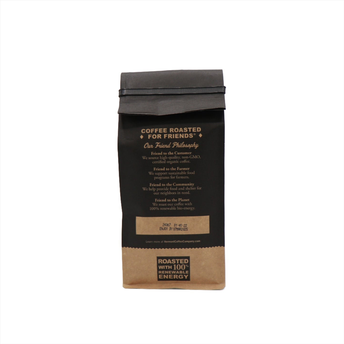VT Coffee Co. Organic Extra Dark 12oz. Bag