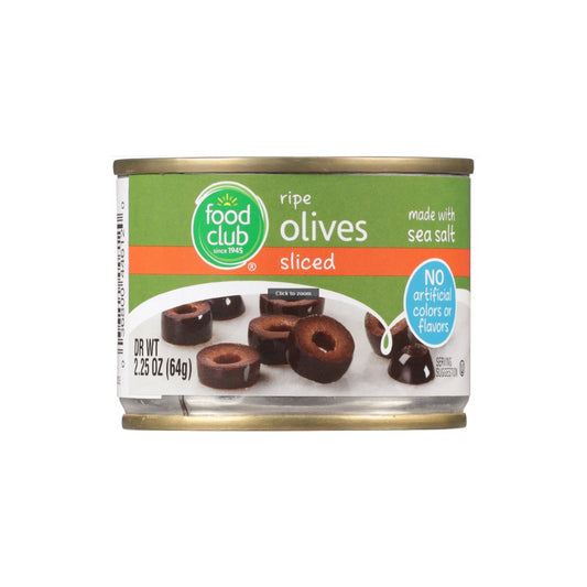 Food Club Sliced Olives 2.25 oz