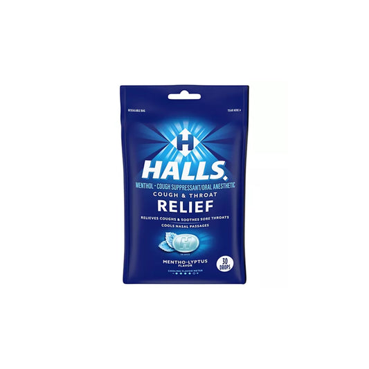 Halls Cough + Throat Relief Drops