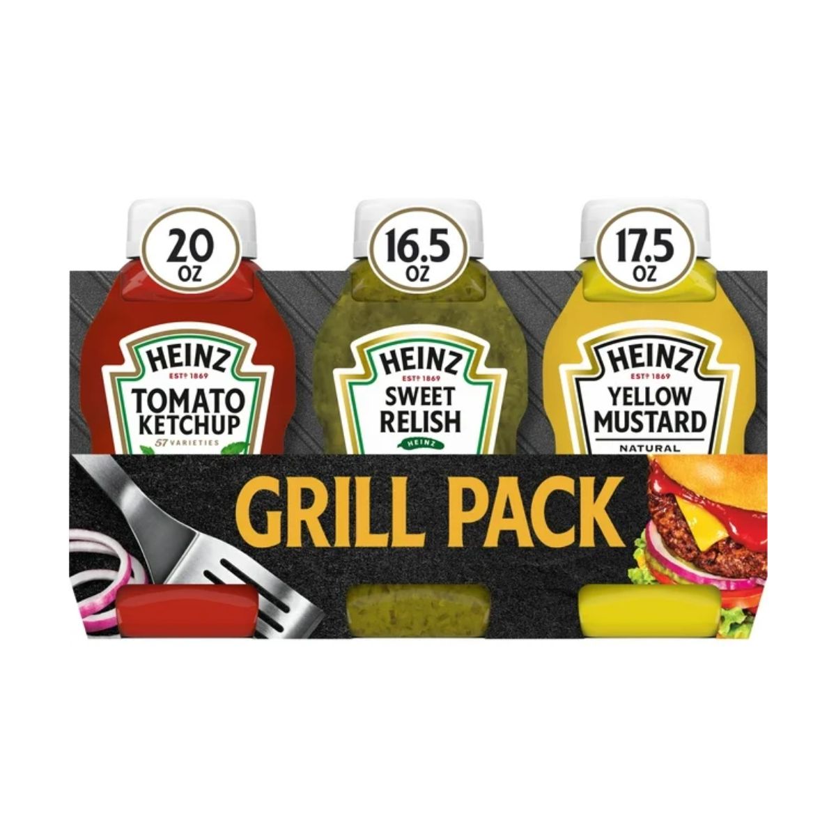 Heinz Grill Pack Ketchup, Relish + Mustard