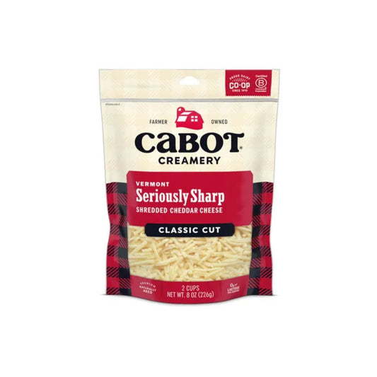 Cabot Shredded Seriously Sharp Cheddar Cheese