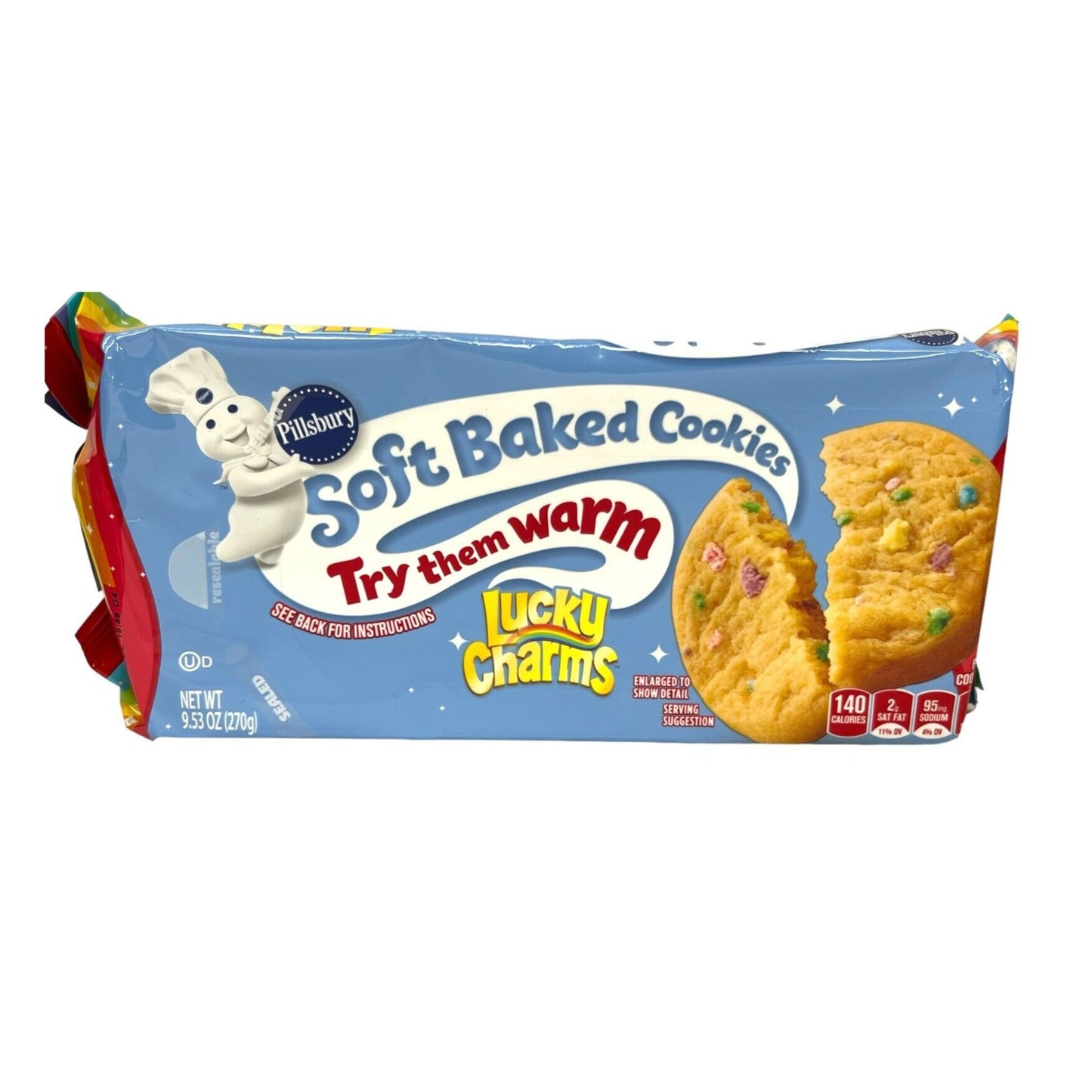 Pilsbury Soft Baked Cookies Lucy Charms 9.53oz.