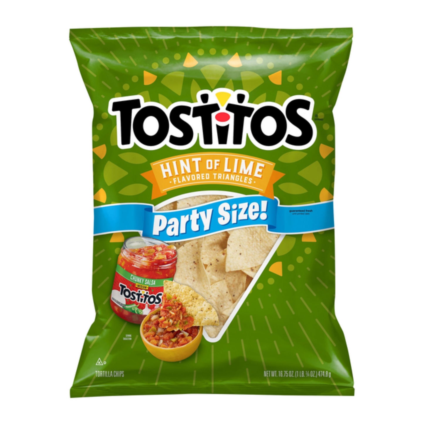 Tostito Hint of Lime Flavored Triangles Party Size