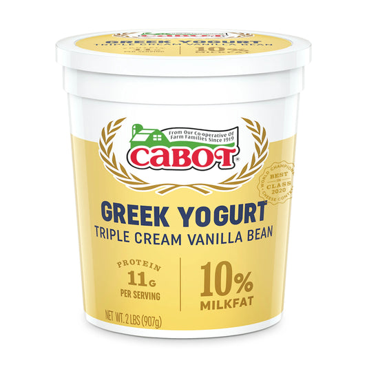 Cabot Greek Triple Cream Vanilla Bean 2lb.