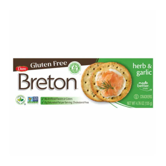 Gluten Free Dare Breton Herb & Garlic 4.76oz.