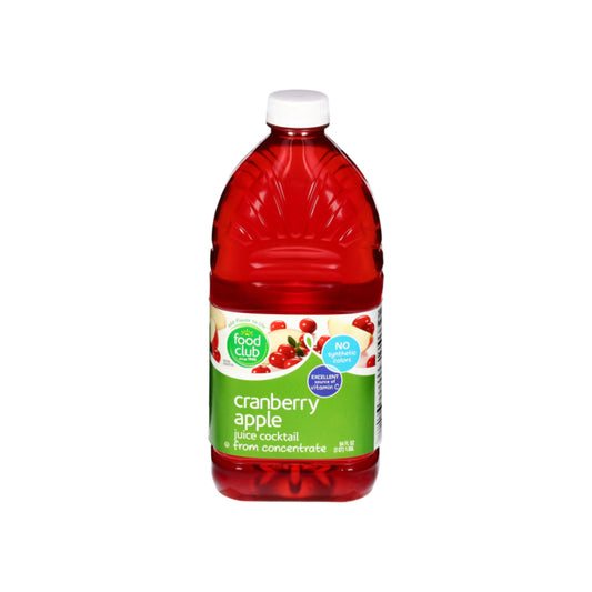 Food Club Cranberry Apple Juice Cocktail 64 OZ
