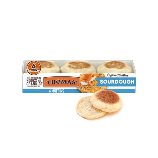Thomas English Muffins Sourdough 6 Pack