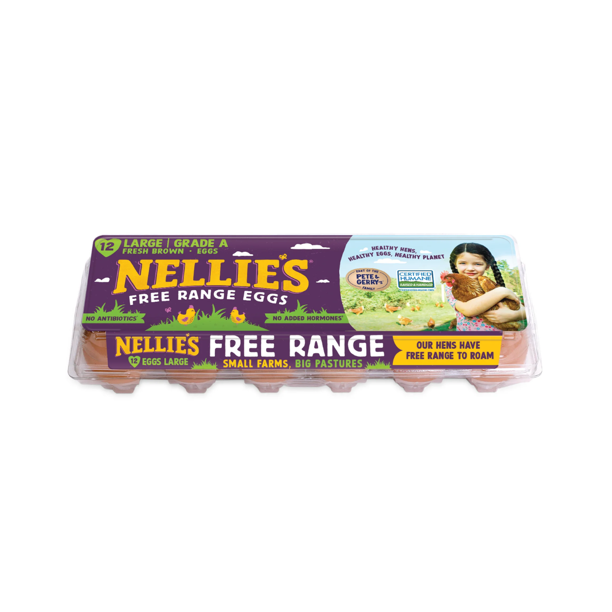 Nellie's Free Range Eggs - Large Brown Grade A