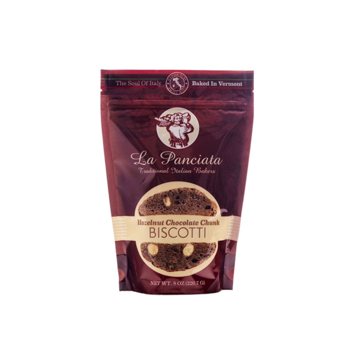 La Panciata Hazelnut Chocolate Chunk Biscotti 8 OZ