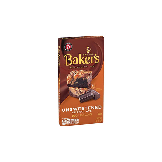 Baker's Unsweet Chocolate 100% Cacao